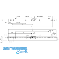 ACCURIDE 633XX Aufsteckwinkel, Lnge 446, 8 mm