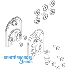 HAWA-Ordena 70/F Bodenfhrung gefedert, 1 Glastr (ESG/VSG)
