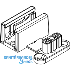 HAWA-Ordena 70/P Doppel-Bodenfhrung, spielfrei, Glastr/Glastr
