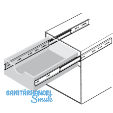 ACCURIDE 2601 Kugelkfigfhrung - Vollauszug, Lnge 500 mm, Stahl chromatiert