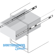 ACCURIDE 3832 Kugelkfigfhrung-Vollauszug, Lnge 600 mm, Stahl chromatiert