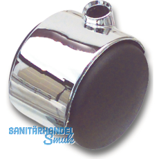 Doppelrolle Duo Laufflche weich,Kunststoff schwarz/grau mit Abdeckung verchromt