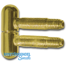 Einbohrband, 13 mm, mit Rundkopf, Stahl vernickelt matt