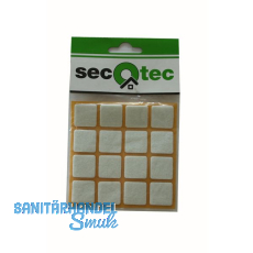 SECOTEC Filzgleiter selbstklebend eckig braun 32X32 mm SB-6