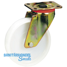 Schwerlastlenkrolle mit Polyamidrad und Gleitlager 125 x 35mm/Platte 100 x 85mm Schwerlastlenkrolle mit Polyamidrad und Gleitlager 125 x 35mm/Platte 100 x 85mm