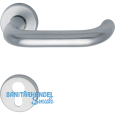 GRUNDMANN Wechselgarnitur WG 1754/WG4 M FH m. Rosetten PZ, VK 9, silber elox