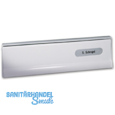 Einwurfklappe zu Tr-Durchwurfbriefkasten, 370 x 82 mm, silber eloxiert