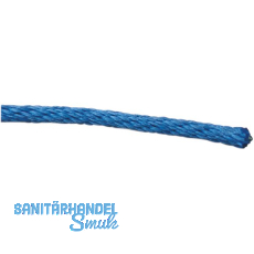 Kunststoffleine Polypropylen spiralgeflochten blau 10 mm Rollenlnge 200 m