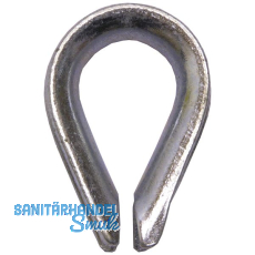 Drahtseilkausche hnl. DIN6899 Seil  3,5 mm - Stahl verzinkt-blau