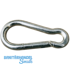 Feuerwehrkarabiner 6X60 Edelstahl A4