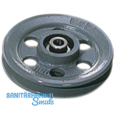 Drahtseilrolle  100 mm Guss lackiert