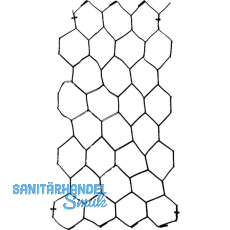 H+S Sechseckgeflecht verzinkt MW 25 mm, Breite 1000 mm, 1 Rolle=50 Meter