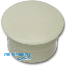 Abdeckkappe fr Blindlcher, Auen 13, Schaft 10, Kunststoff wei RAL 9010