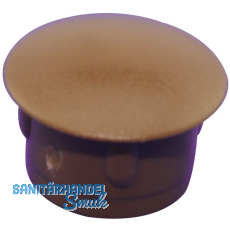 Abdeckkappe fr Blindlcher, Auen 15, Schaft 12, Kunststoff braun RAL 8007