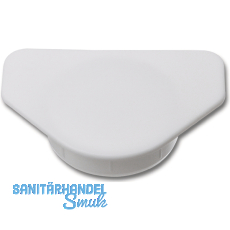 Scharniertopf Abdeckkappe mit Abdeckflche  35 mm, Kunststoff wei