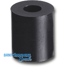 Abstandhalter,  20 mm, Bohr  10 mm, Lnge 10 mm, Hart-PVC schwarz