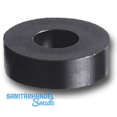 Abstandhalter,  20 mm, Bohr  10 mm, Lnge 5 mm, Hart-PVC schwarz
