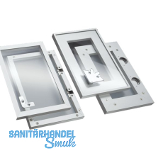 Glasrahmenprofil schmal, Lnge per Stange 2500 mm, Aluminium Edelstahl Effekt