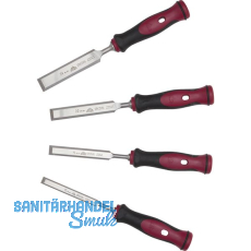 STUBAI Spezial-Stemmeisen-Satz mit 2K-Kunststoffheft 4-teilig