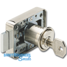 BURG WCHTER MZ 23 Zyl.-Kastenschloss Sperre Z 1, Lnge 25 mm, Messing vern.