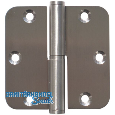 Aufschraubband B 1834 rechts, 80,3 x 82 x 2,5 mm, Edelstahl