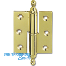 Stil-Mbelband gerade, links, 50x40mm, Messing poliert