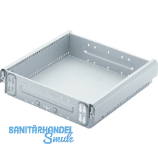 HETTICH SYSTEMA TOP 2000 Stahlschubkasten, EB 392 mm, Alu-Finish