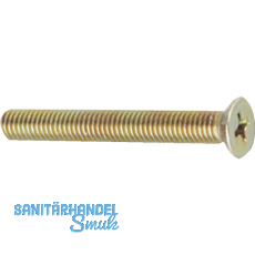 Beschlag-Befestigungsschraube BKS 7660, 50 mm, Stahl gelb passiviert