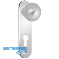 Knopfkurzschild fr auen, rund H+S 7001, PZ 72 mm, silber eloxiert