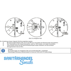 Fluchttrschloss 1826 Fallenfest. 1-flg. Funkt.E/EN179/1125, DM 35, Edelstahl