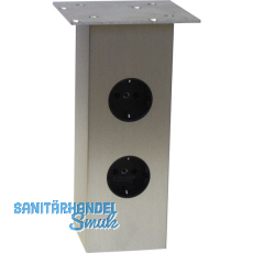 Barkonsole Jumbo \"Power Station\", Hhe 230 mm, Aluminium Edelstahl Effekt