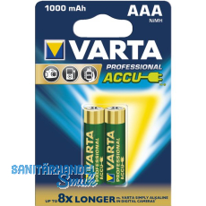 VARTA Batterie Professional Akku HR03/AAA 1,2 V (2St)