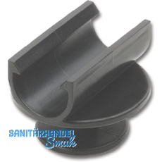 Befestigungsteil Prisma, Kunstatoff schwarz