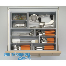 Besteckeinsatz Scoop II 366 x 59 x 474 mm, KB 450 mm, KS silberfarbig