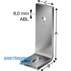 SIMPSON Winkelverbinder ABL 75x75x8x50 14.0 feuerverzinkt ( ABL7514G-B )