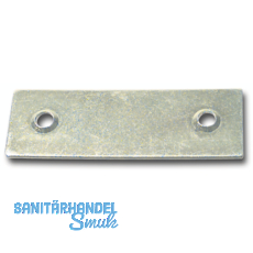Blindplattl fr Einlegstange, 18 x 53 mm, Stahl verzinkt