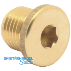 Druckluft Blindstopfen mit AG 3/8\" aus Messing