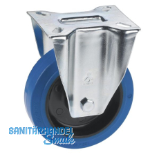 Bockrolle mit Elastikrad u. Rollenlager 100 x 36 mm/Platte 100 x 85 mm Bockrolle mit Elastikrad u. Rollenlager 100 x 36 mm/Platte 100 x 85 mm