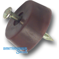 Bodentrger FLAT zum Einschlagen,  15 mm, Kunststoff wei