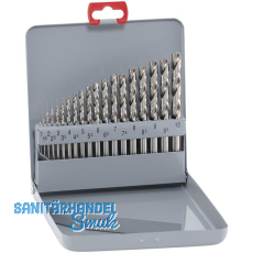 MAYKESTAG Spiralbohrer-Kassette DIN338RN HSS-Eco Bohrer  1.0-10.0 mm 19-teilig