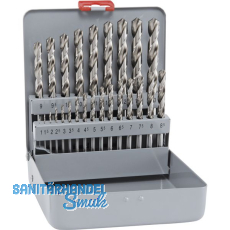 MAYKESTAG Spiralbohrer-Kassette DIN338RN HSS-Eco Bohrer  1.0-13.0 mm 25-teilig