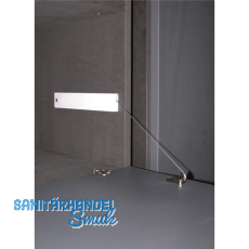 Bremsklappenhalter Winch 20 mit Stahlseil RE, KH 200-480, Aluminium/KS grau