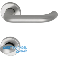 SCH - LINE Drckergt. SCH U - Form - auf Ros. WC, TS38 - 43, silber eloxiert