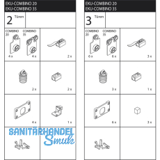 EKU COMBINO 35 H IS - Beschlgegrt. 2 trig, Stahl/Kunststoff anthrazit