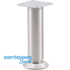 Dekorfu Fu  30 mm, Lnge 160 mm, +10mm, Fussteller,Aluminium Edelstahl Effekt