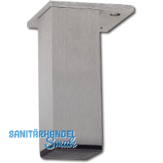 Dekorfu 40x40 mm, Lnge 160 mm, fix, Aluminium gebrstet