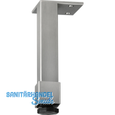 Dekorfu 25x25 mm, Lnge 160 mm, Edelstahl gebrstet