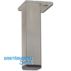 Dekorfu 30x30 mm, Lnge 190 mm, Edelstahl gebrstet