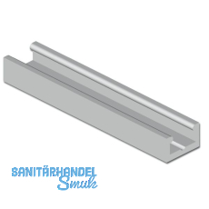 Dichtungs-Halteprofil Isostar SL, 2000 mm, Aluminium naturblank