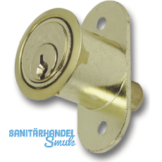 JuNie 2960 Zylinder-Druckschloss verschiedensperrend, Zylinder Messing poliert